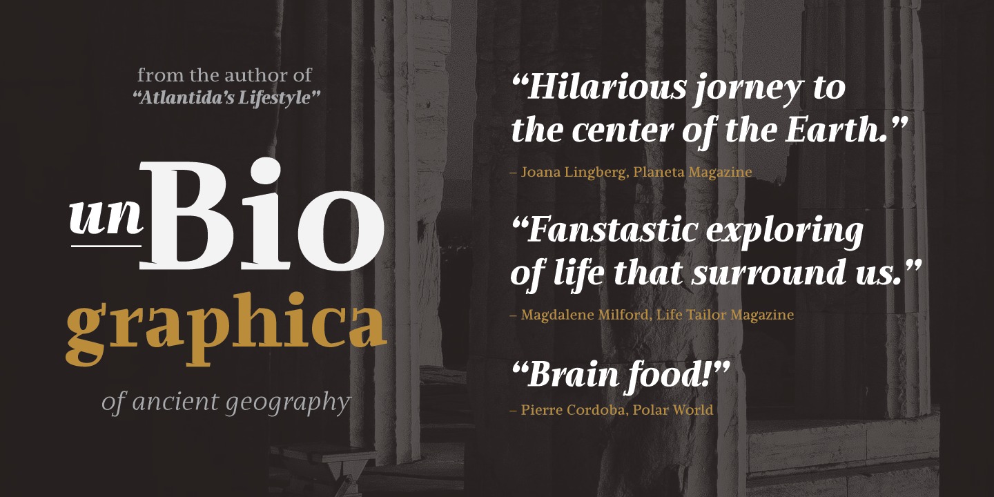 Пример шрифта Edicia Italic